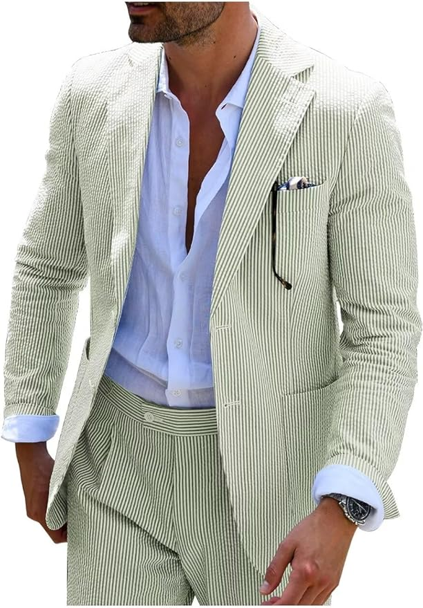 Men's suit with a matching jacket and trousers