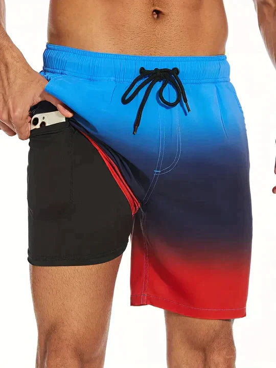 Men's Swim Shorts in Sunset Glow