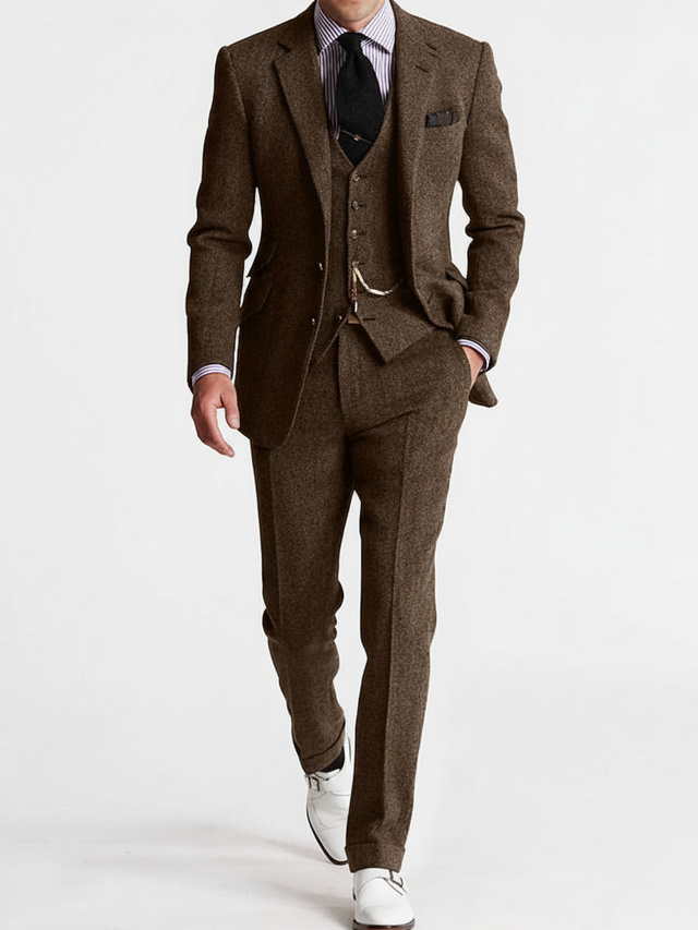 Men's three-piece suit set