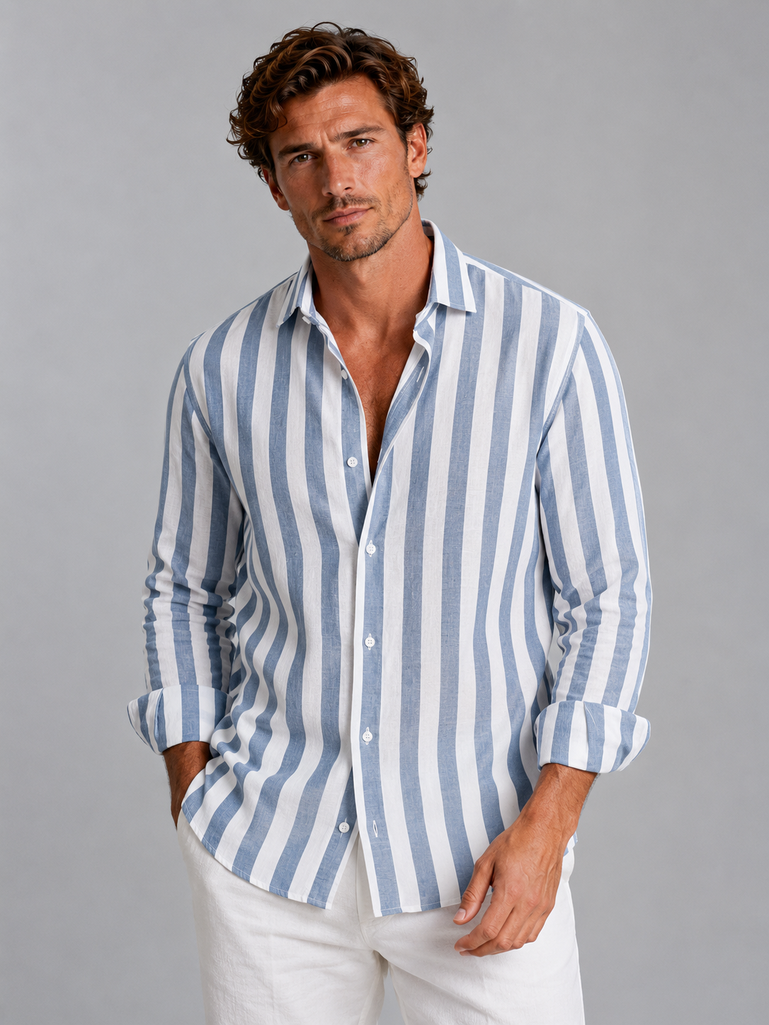 Men's button-up top