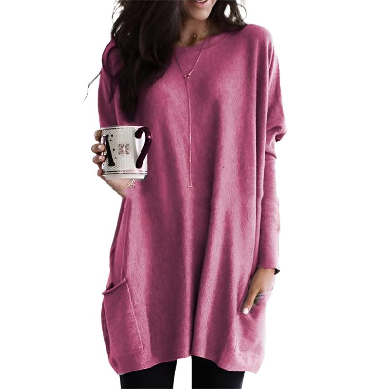 Women's Long Sweater Casual Modern Knit Top Comfortable Everyday
