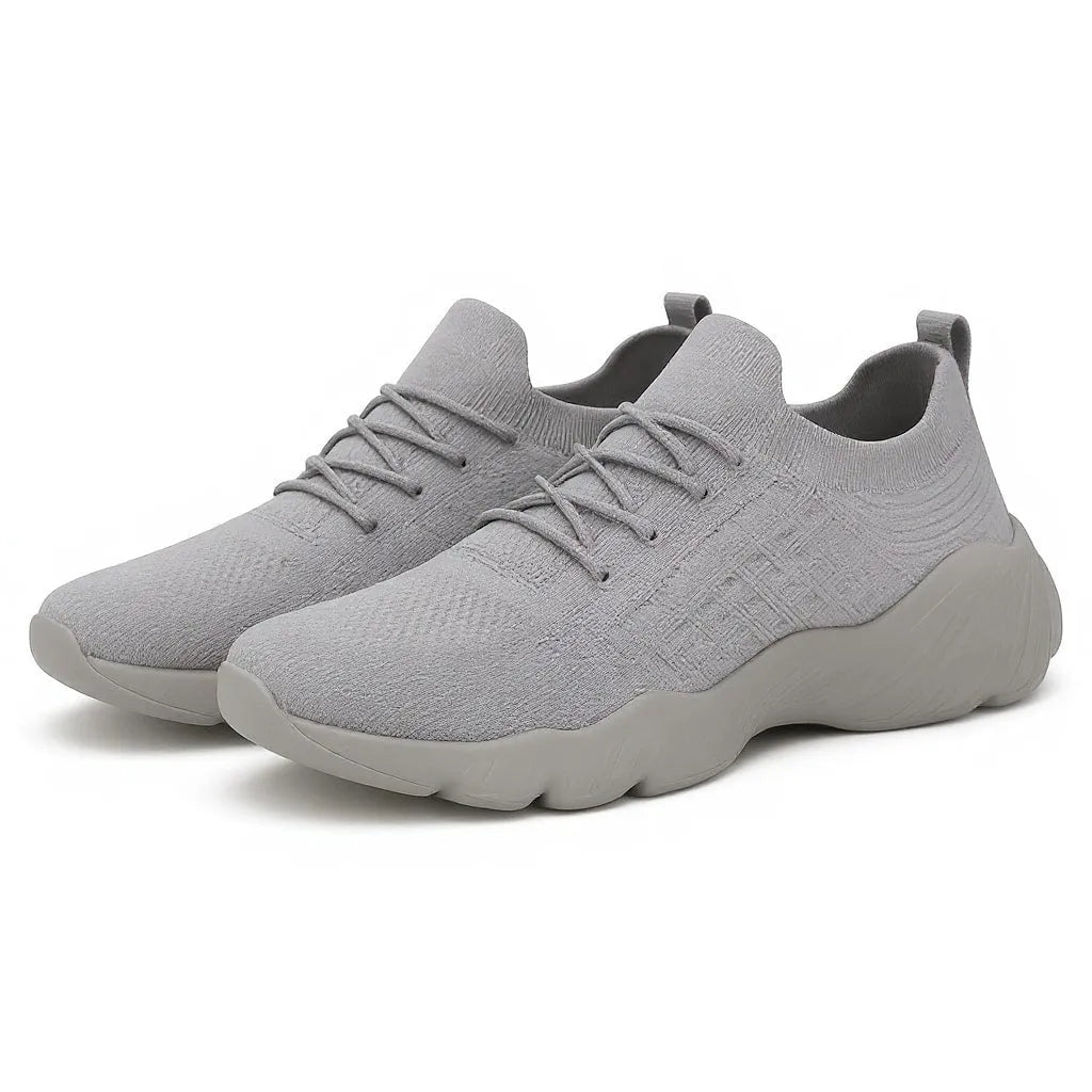 Orthopedic Sneakers Knit Mesh Lace-Up Flexible Cushioned Sole Everyday Comfort