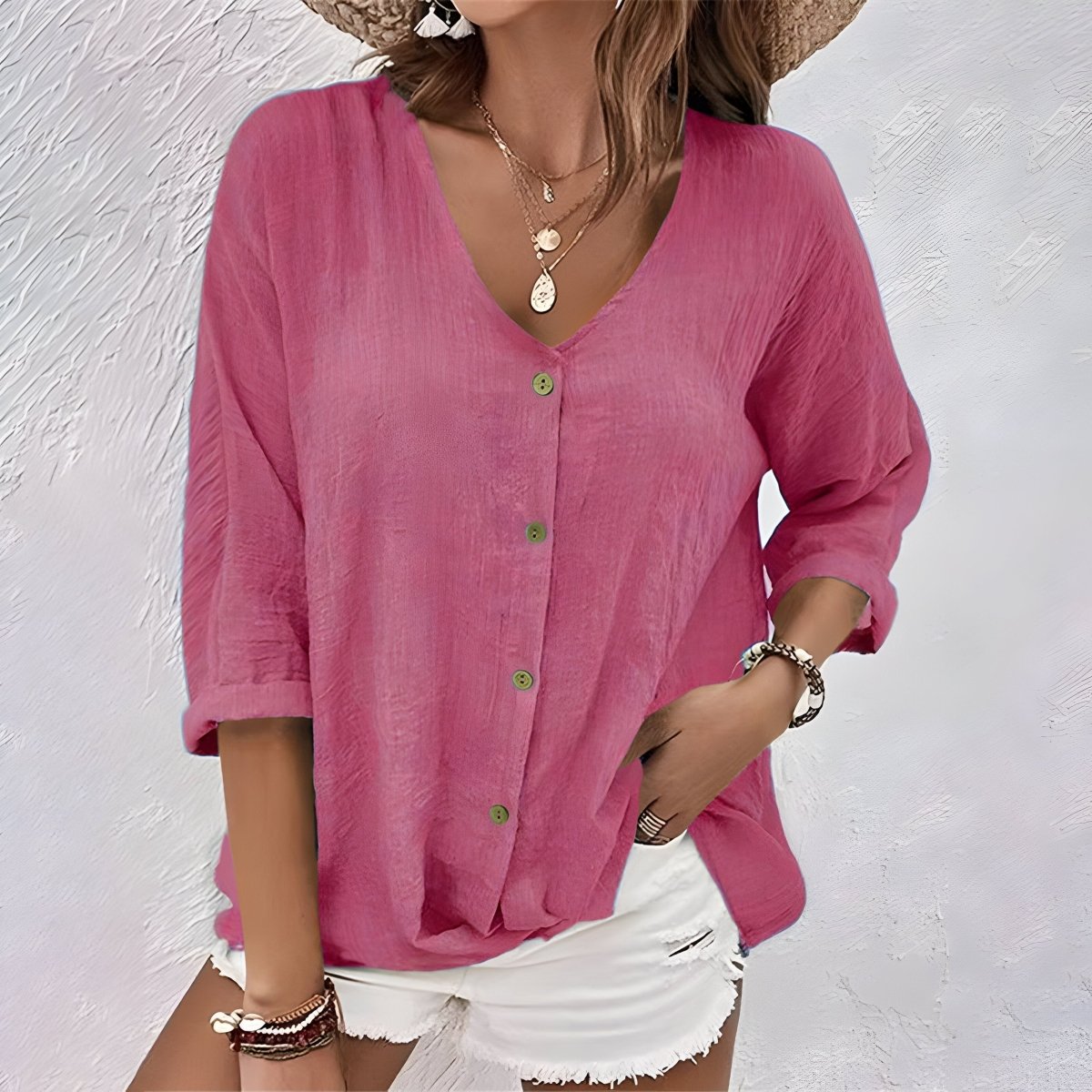 Marcia women's blouse in Pink
