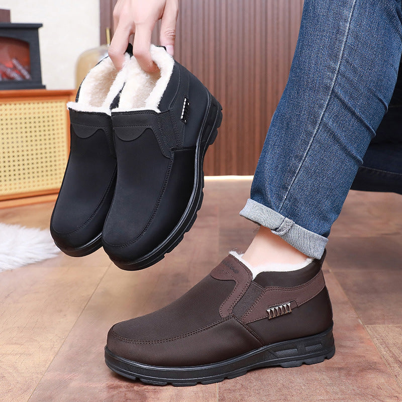 Winter Wool Boots Warm Waterproof Insulated Cold Weather Shoes Men Women