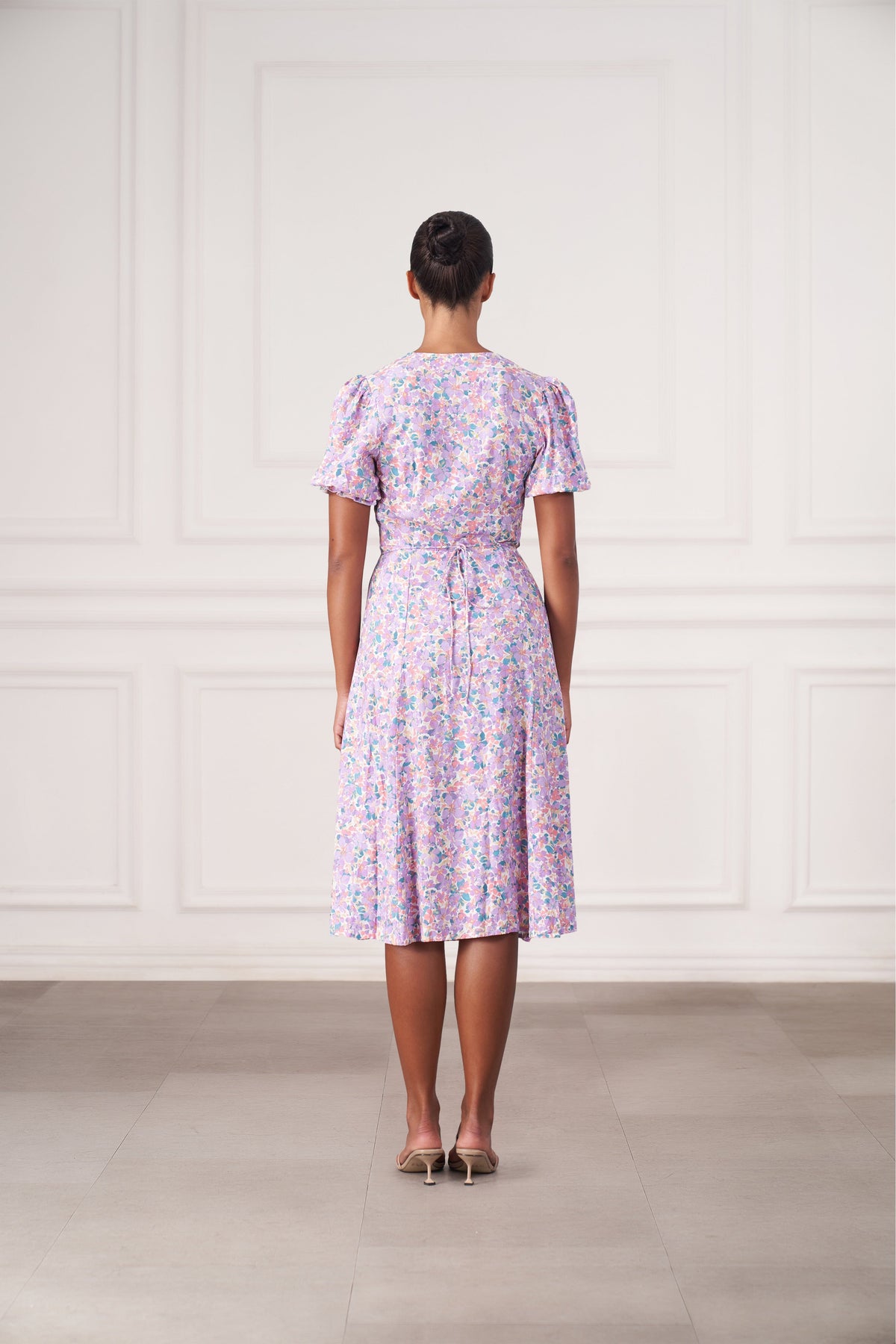 Women's wrap midi dress