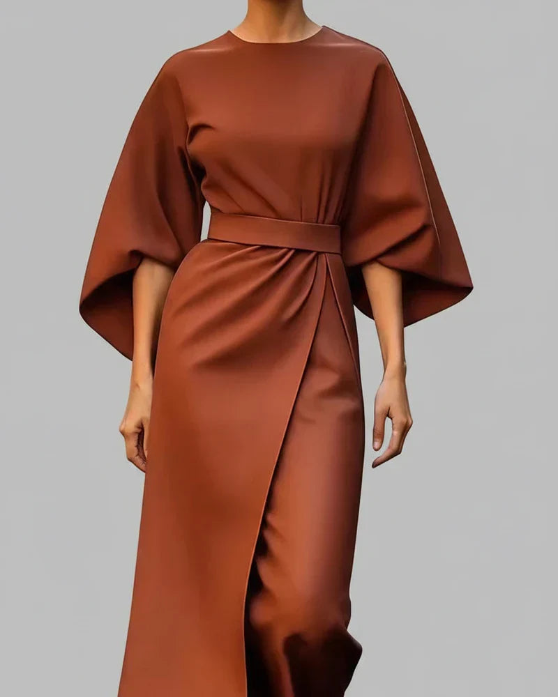 Women's wrap midi dress