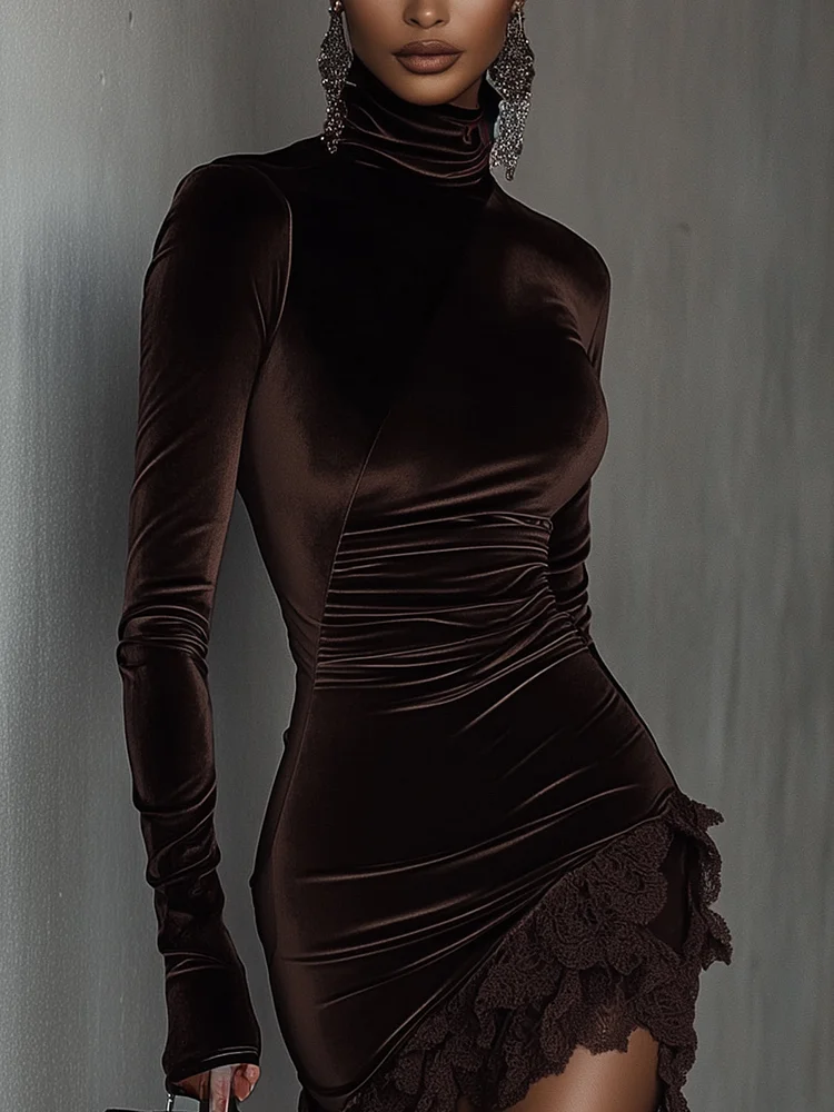 Mini ruched dress
