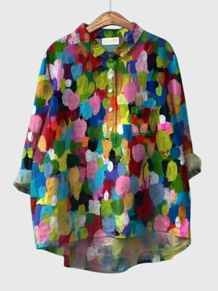 Valeria™ - Floral Print Chiffon Blouse for Everyday Wear