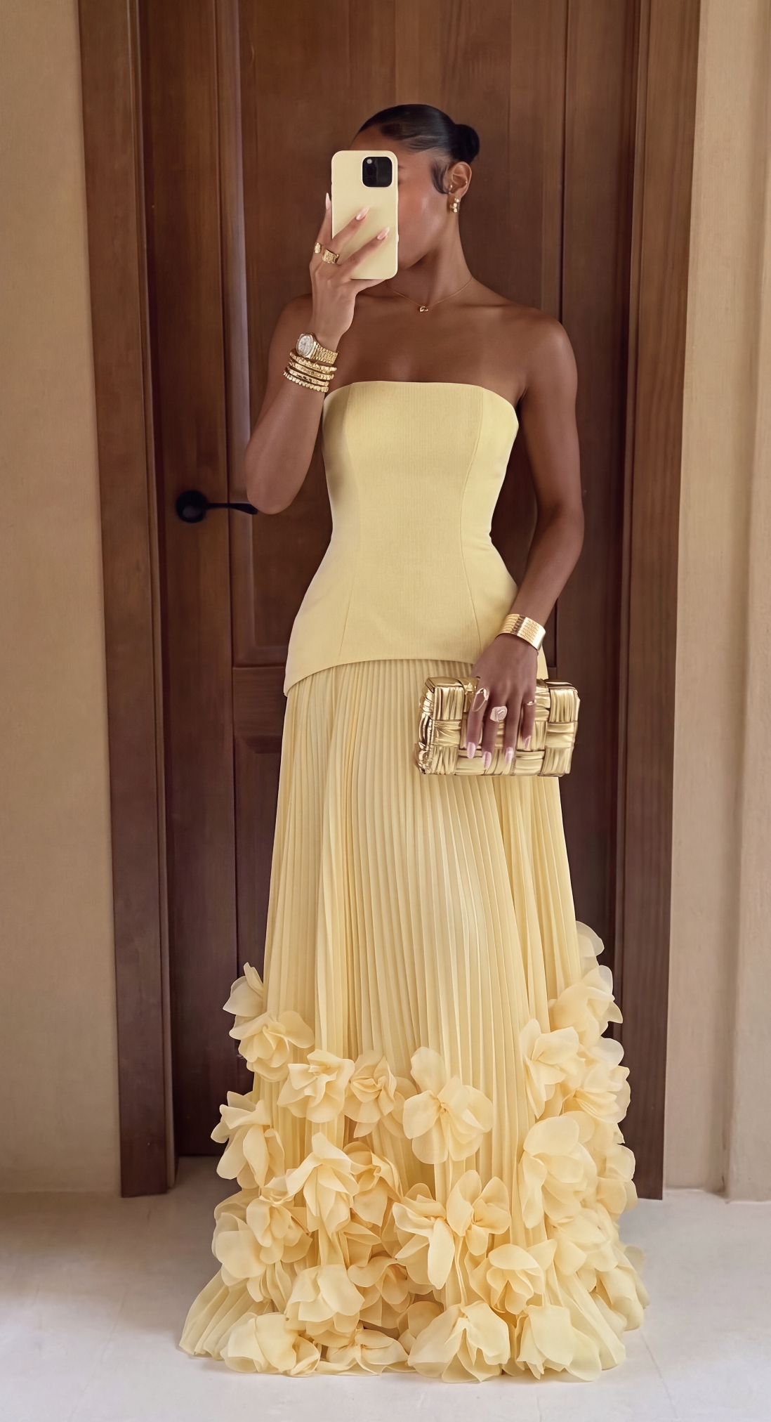 Maxi strapless dress