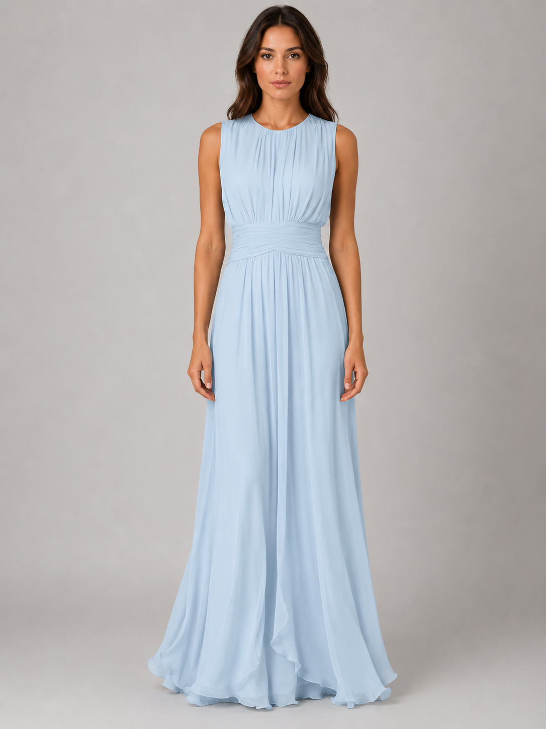 Women's maxi ruched dress