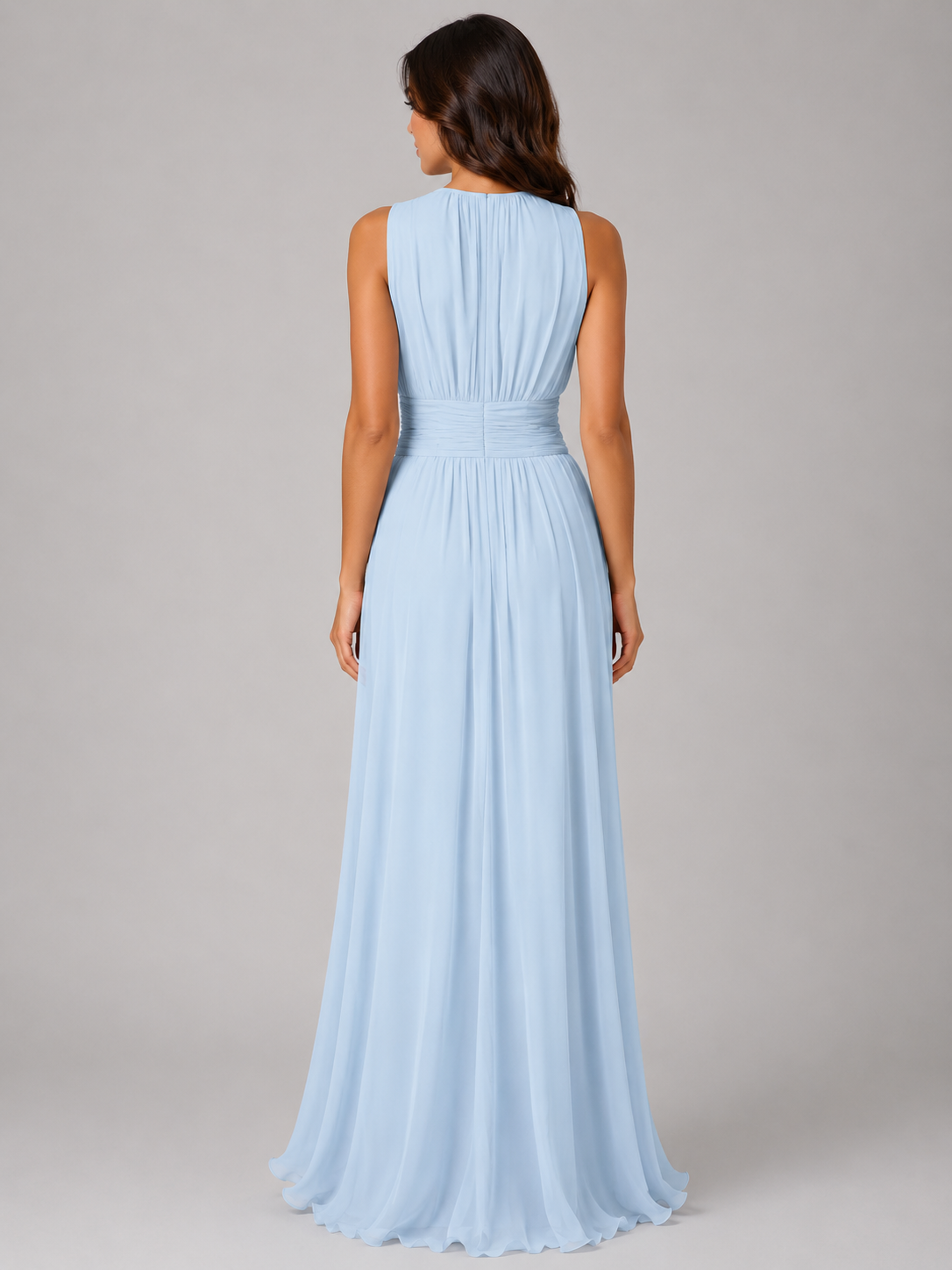 Women's maxi ruched dress