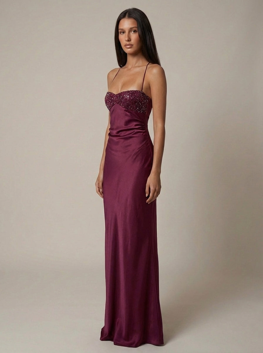 Women's maxi halter-neck dress