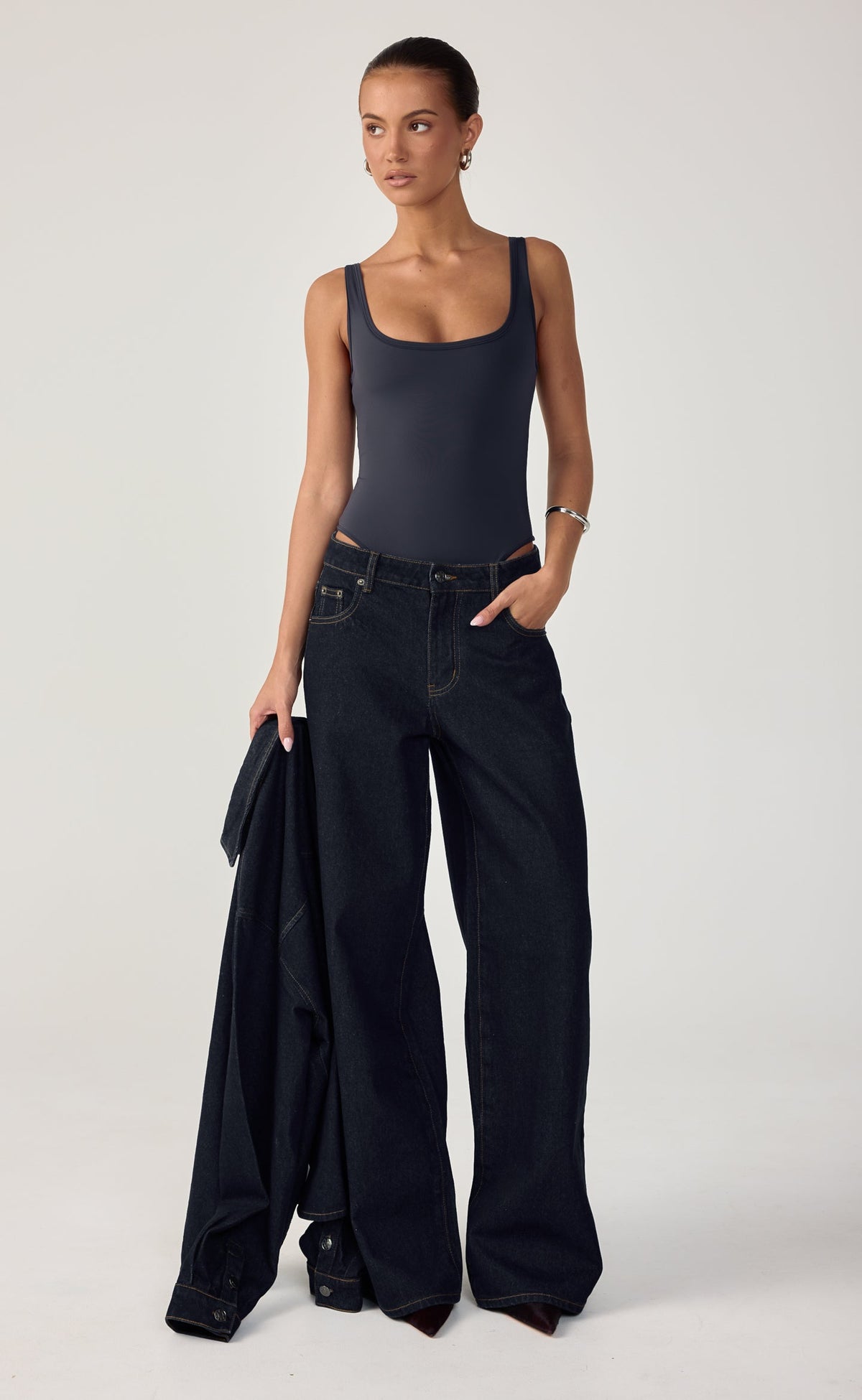 Lukas Bodysuit Navy - Charcoal Clothing