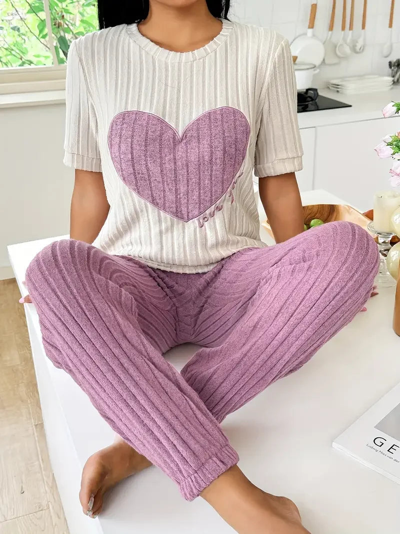 Women's Pajama Set in Purple