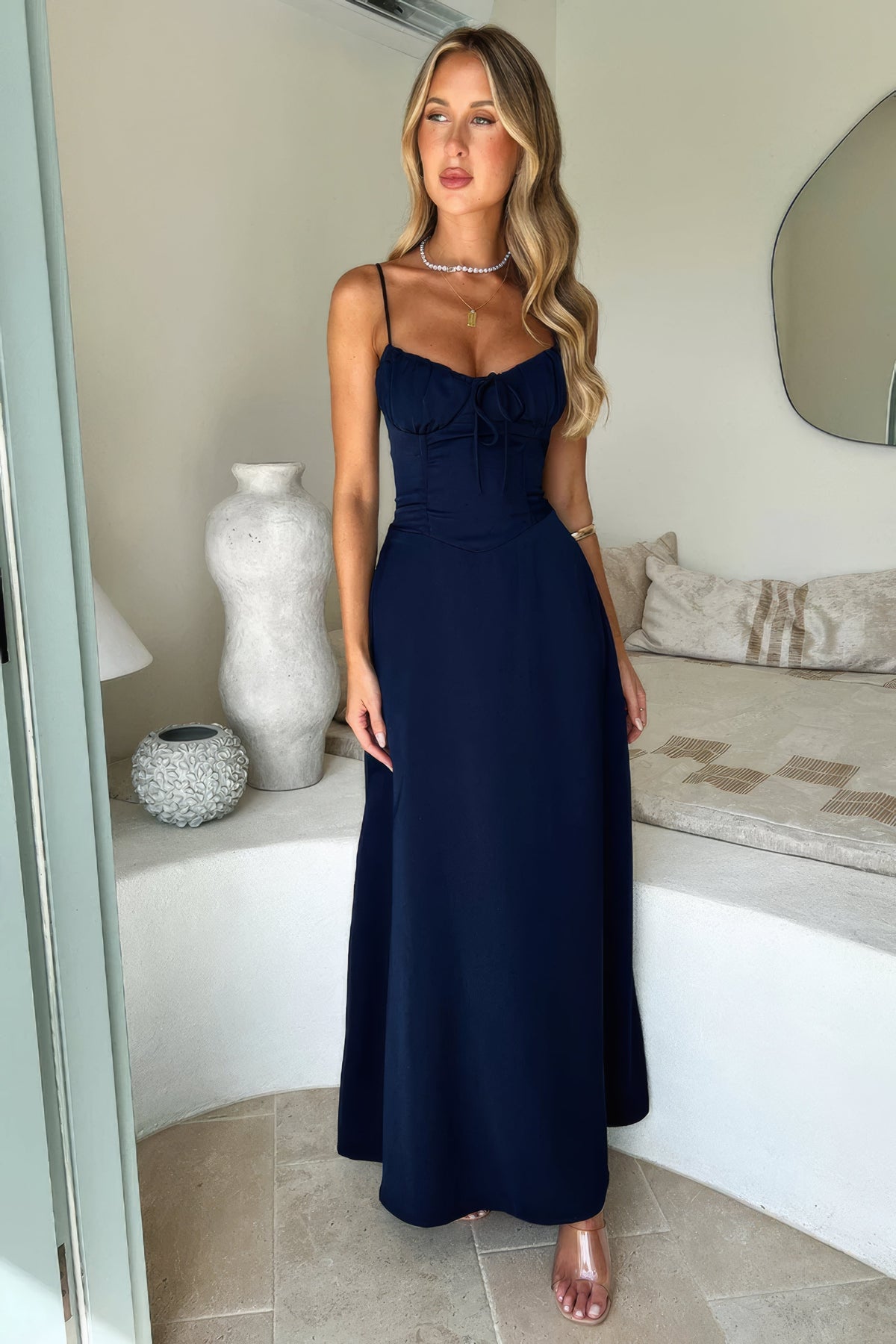 Women's A-line maxi dress