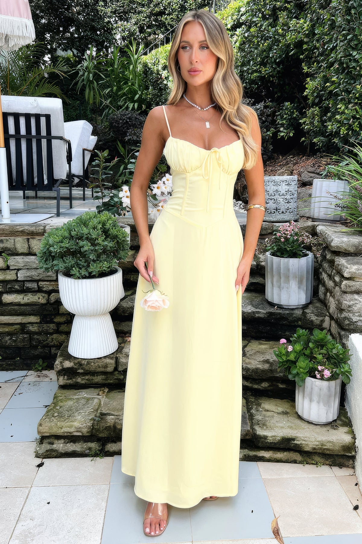 Women's A-line maxi dress