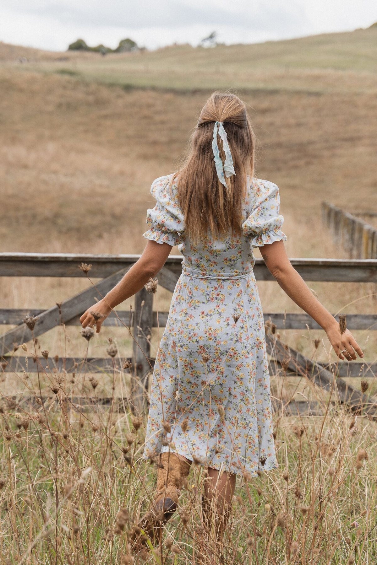 Wrap midi dress