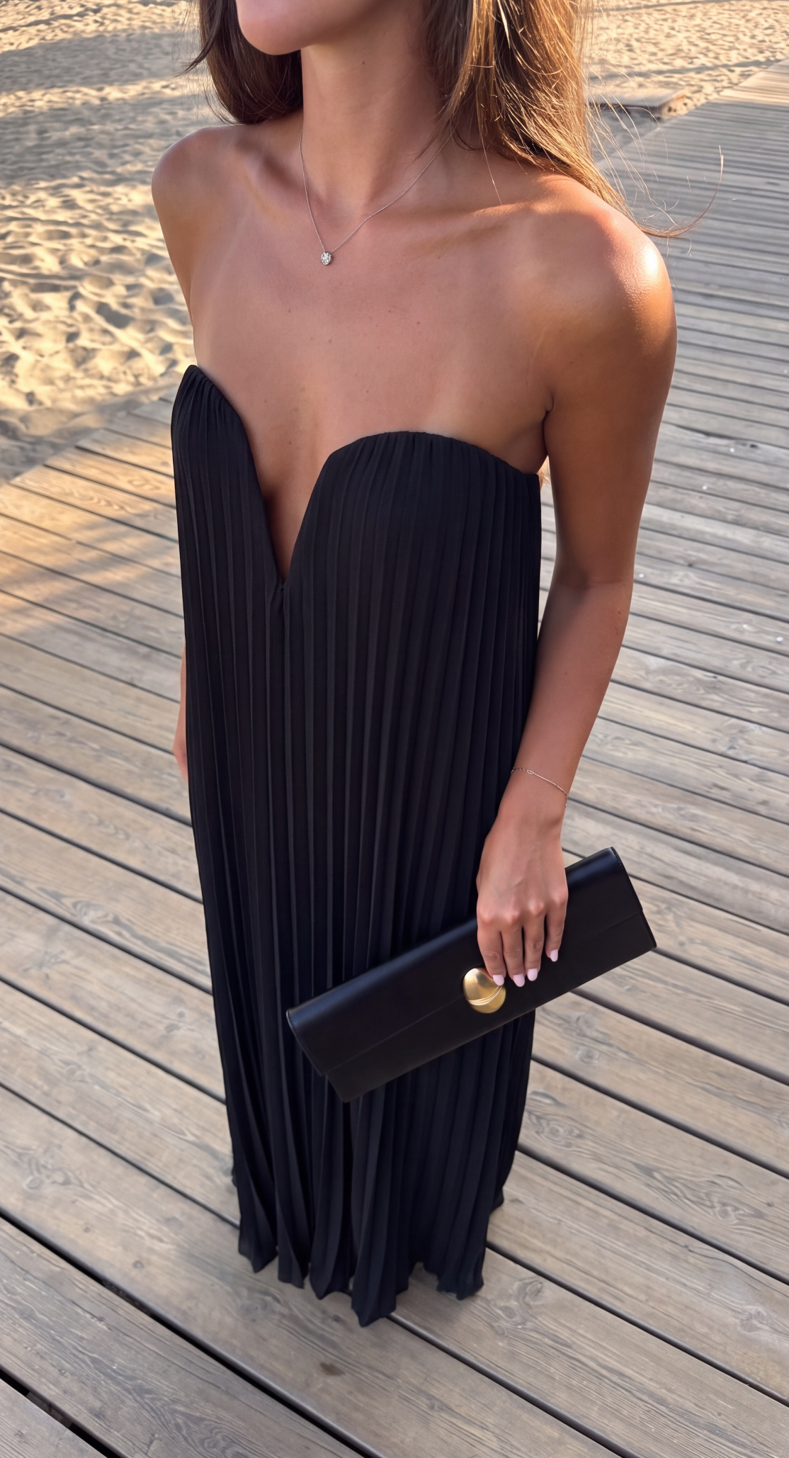 Maxi strapless dress