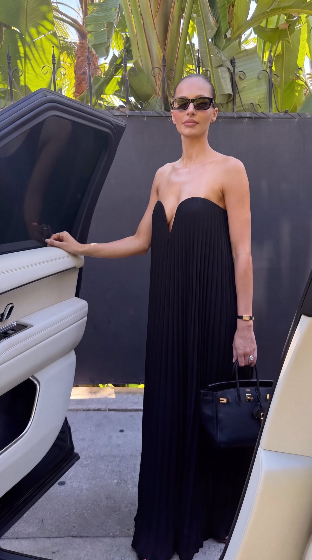 Maxi strapless dress