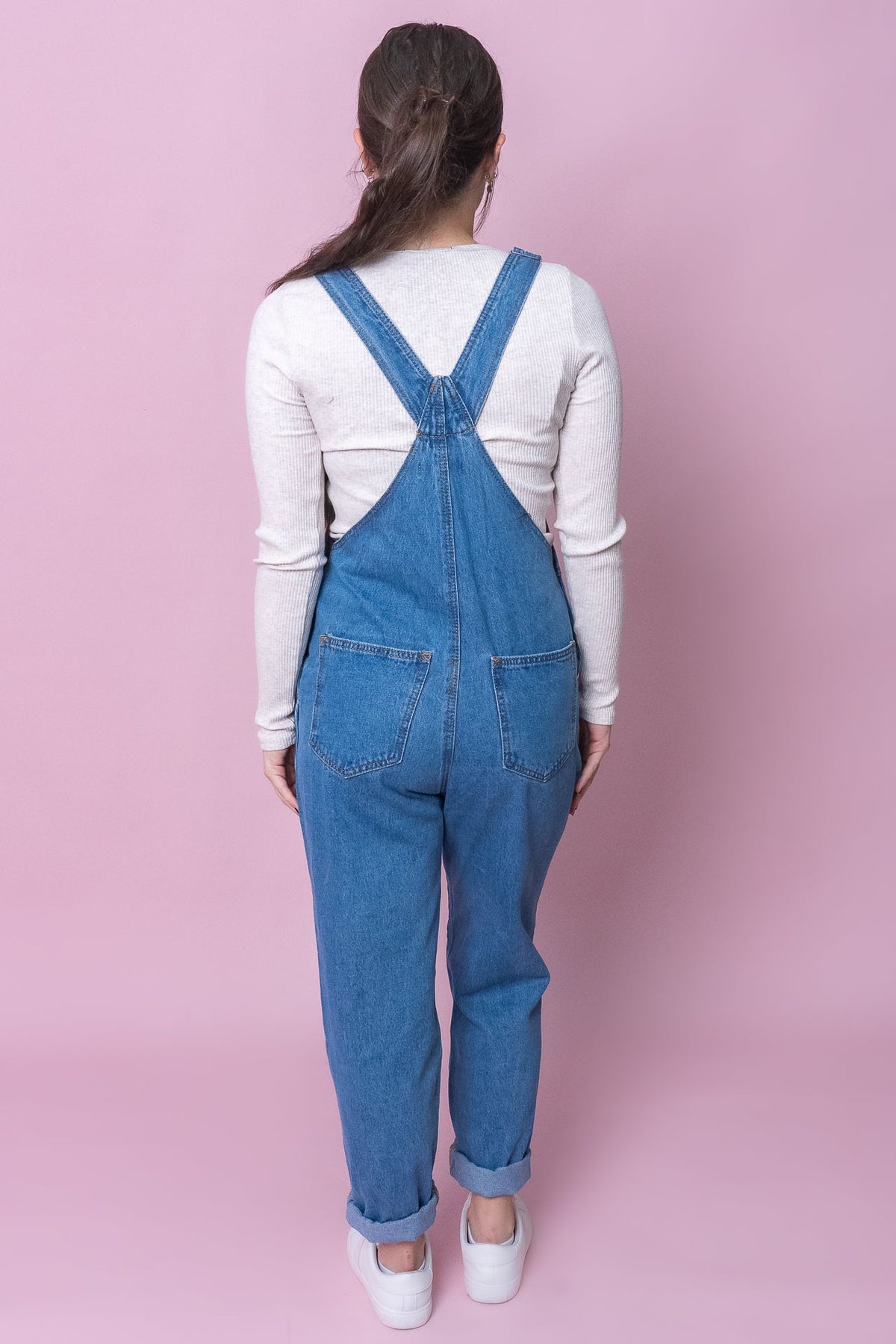 Tapered overalls with pockets