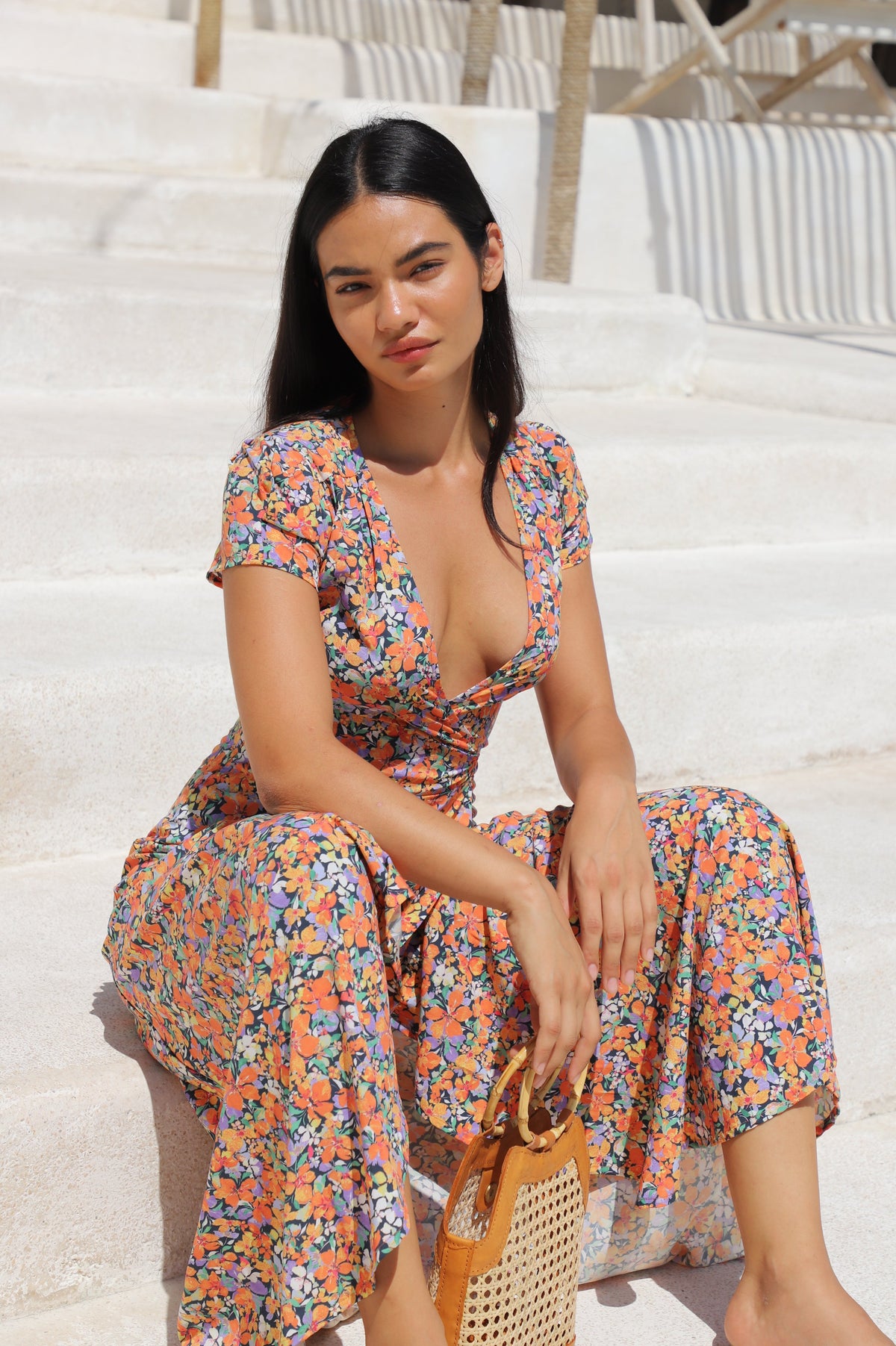 Wrap maxi dress