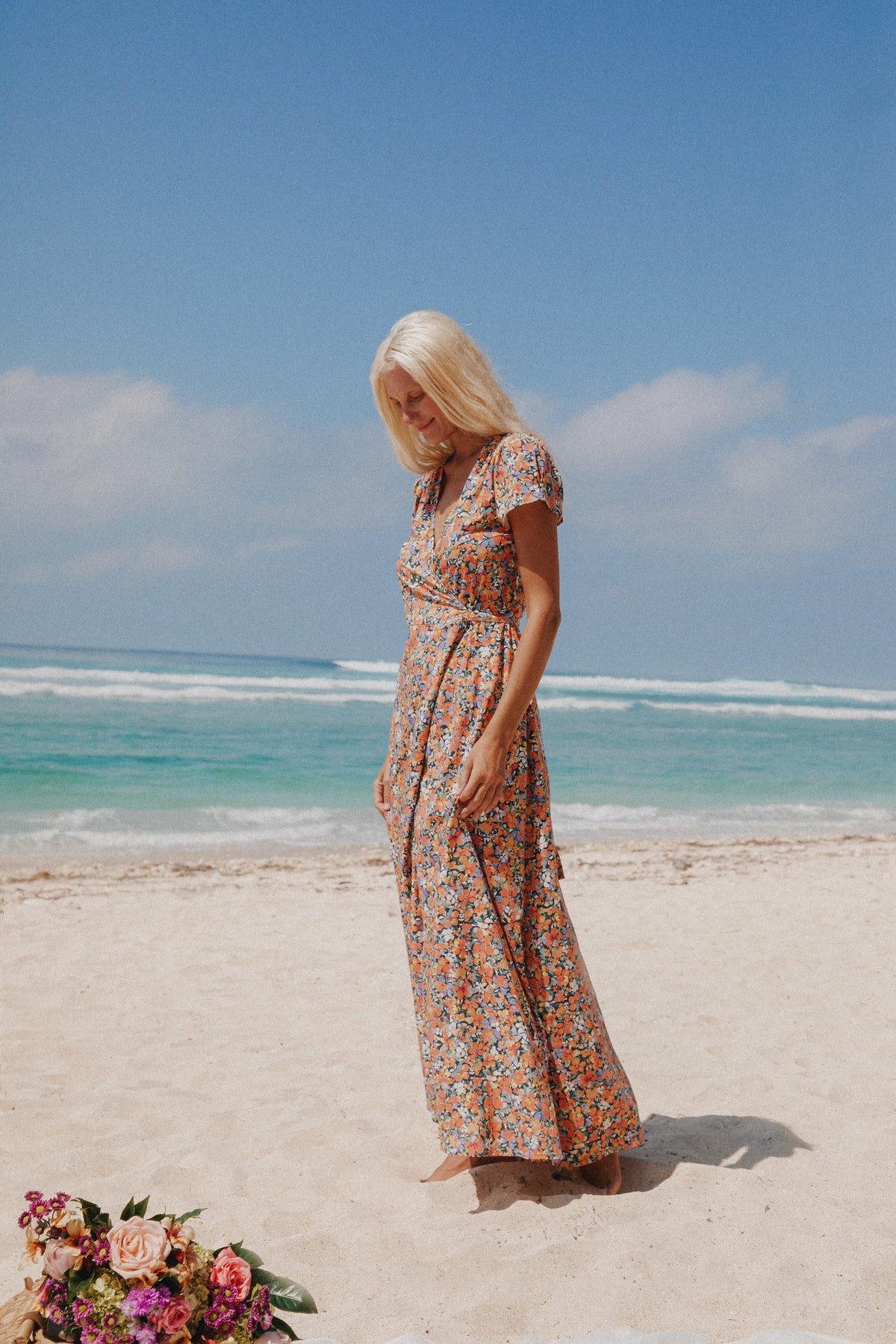Wrap maxi dress