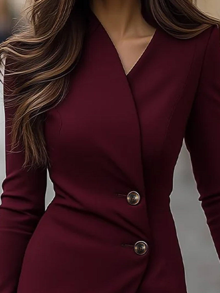 Women's wrap midi dress