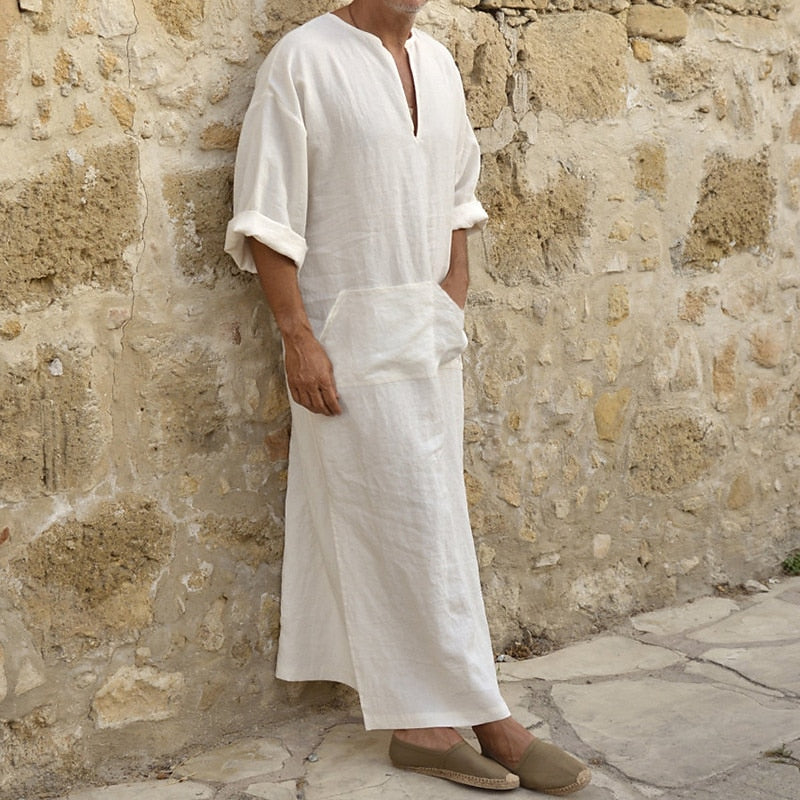 Silas robe in White