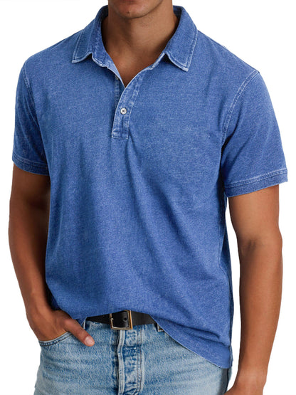 Spencer polo shirt in Blue