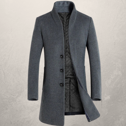 Men's Tailored Coat Elegant Fit Smart Casual Everyday Wear