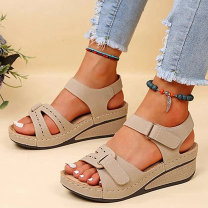 Women's Wedge Sandals Comfortable Everyday Casual Strappy Footwear