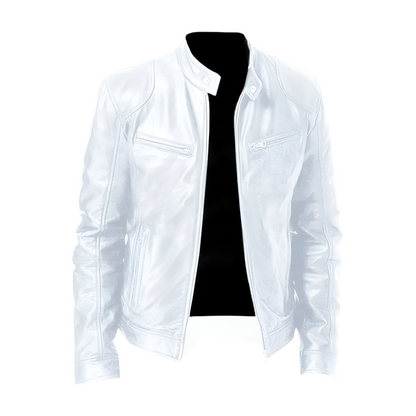 Leather Jacket Men's Casual Smart Stylish Evan Black Everyday Wear
