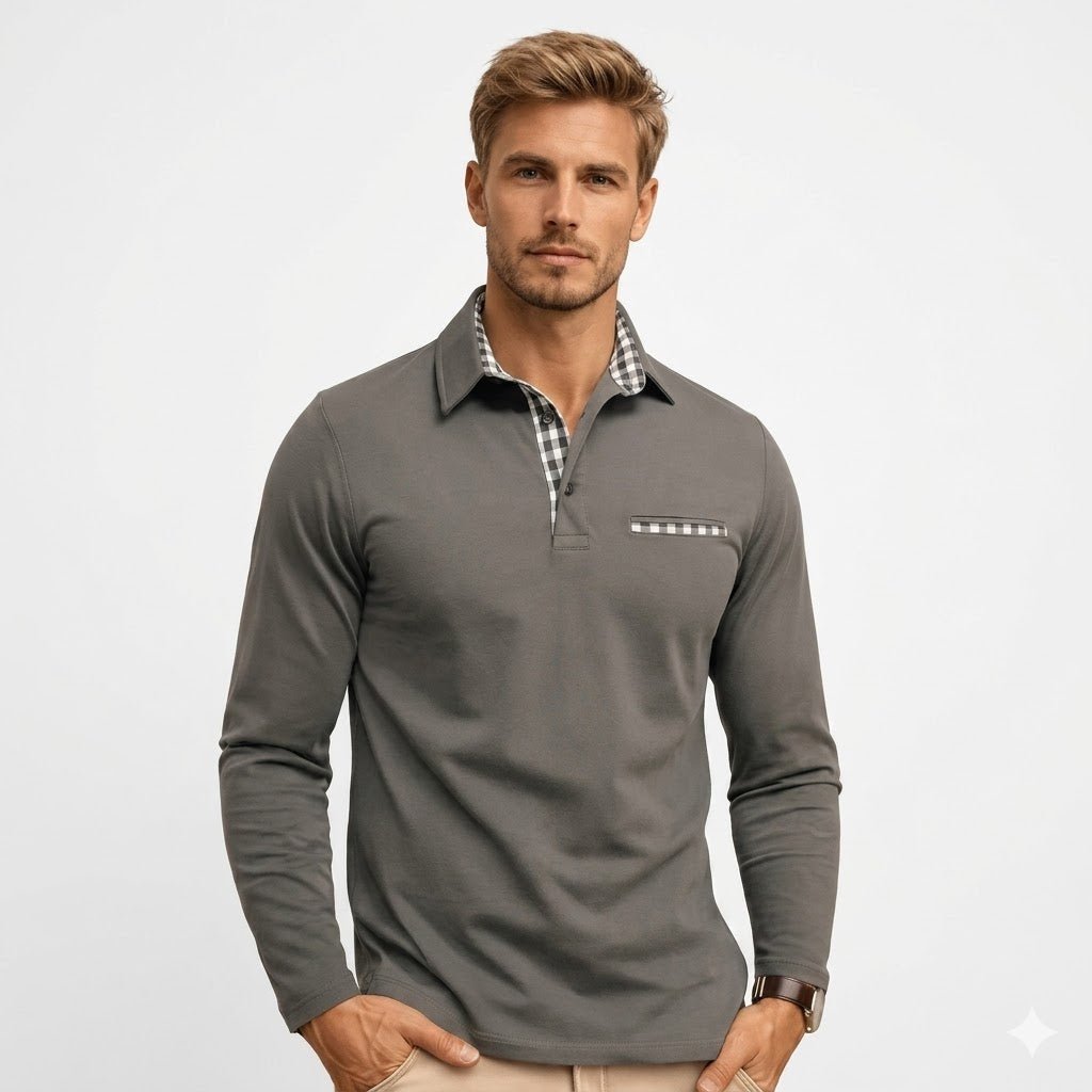 Callum men's polo shirt in Gray