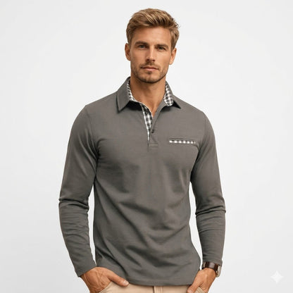 Callum men's polo shirt in Gray
