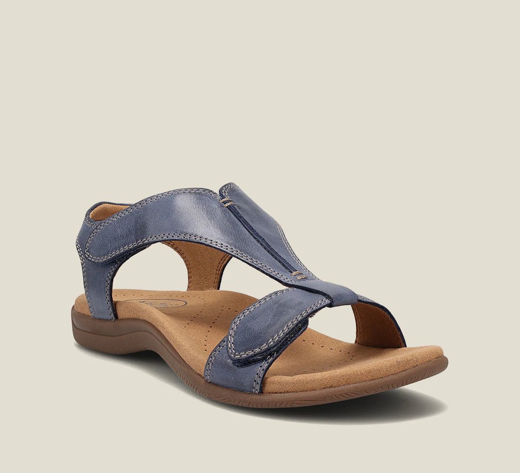 Women's Cross Strap Flat Sandals Cushioned Comfort Casual Everyday