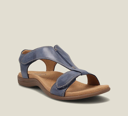 Women's Cross Strap Flat Sandals Cushioned Comfort Casual Everyday