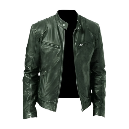 Leather Jacket Men's Casual Smart Stylish Evan Black Everyday Wear