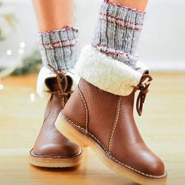 Women's Waterproof Boots Wool Lined Warm Winter Casual Everyday