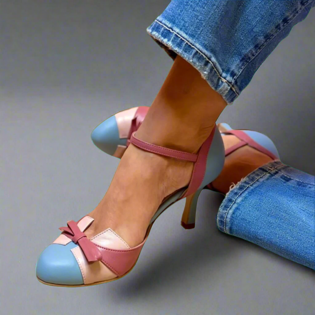 Women's Comfort Heels Pain-Free Block Heel Slip-On Casual Office Evening