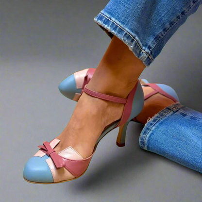 Women's Comfort Heels Pain-Free Block Heel Slip-On Casual Office Evening