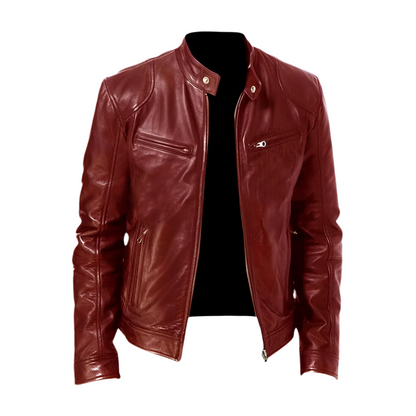 Leather Jacket Men's Casual Smart Stylish Evan Black Everyday Wear