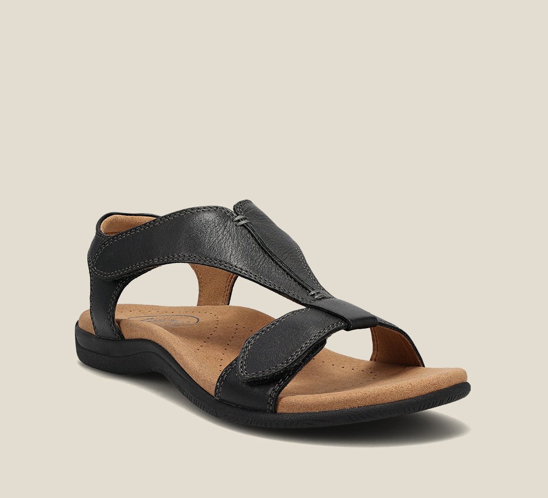 Women's Cross Strap Flat Sandals Cushioned Comfort Casual Everyday