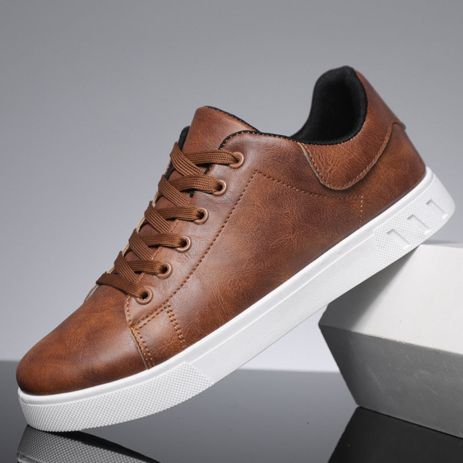 Men's Casual Lace-Up Sneakers Comfortable Walking Shoes Everyday Trainers