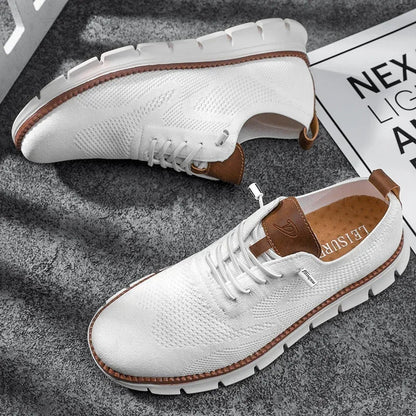 Men's Leather Shoes Breathable Comfort Everyday Casual Smart Formal