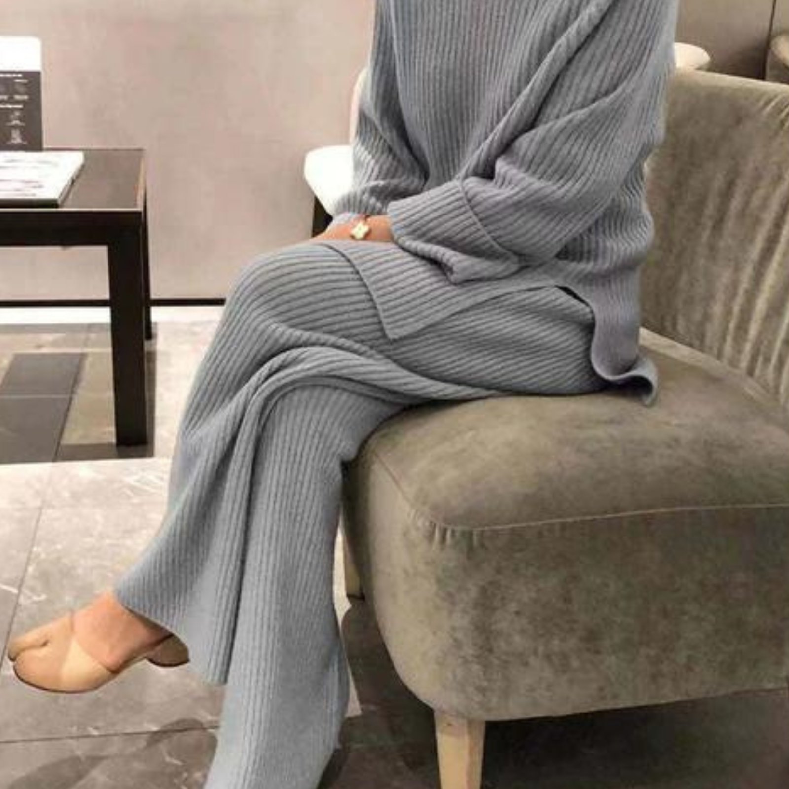 Women's Sweater and Casual Pants Set Relaxed Fit Versatile