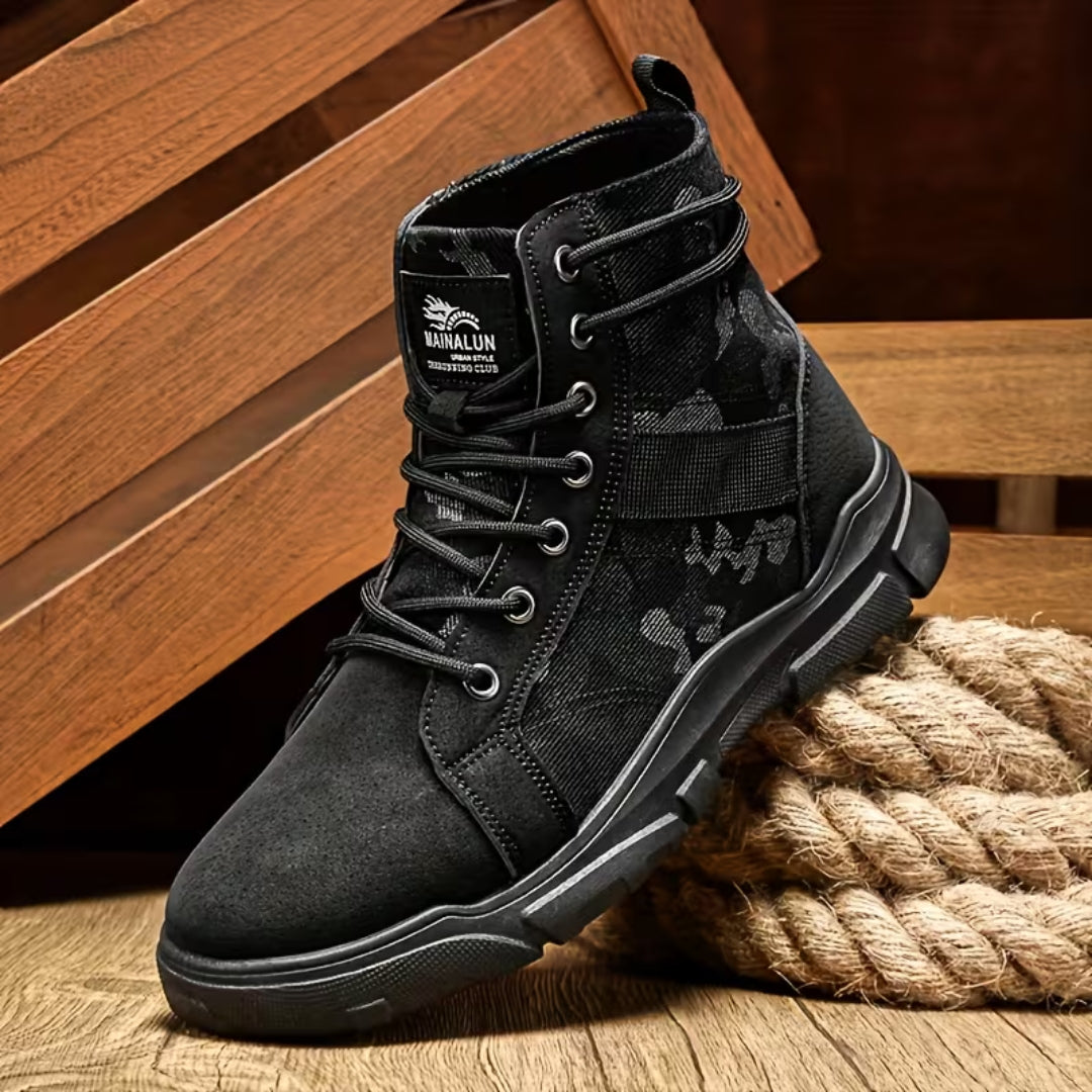 Men's High-Top Sneakers Casual Streetwear Style Comfortable Canvas Trainers