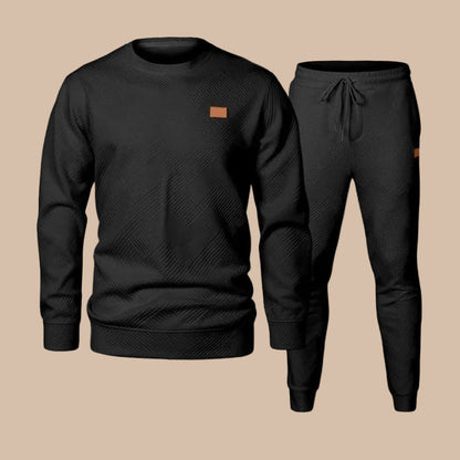 Men's Sweat Suit Two Piece Set Crewneck Pullover Track Pants Casual