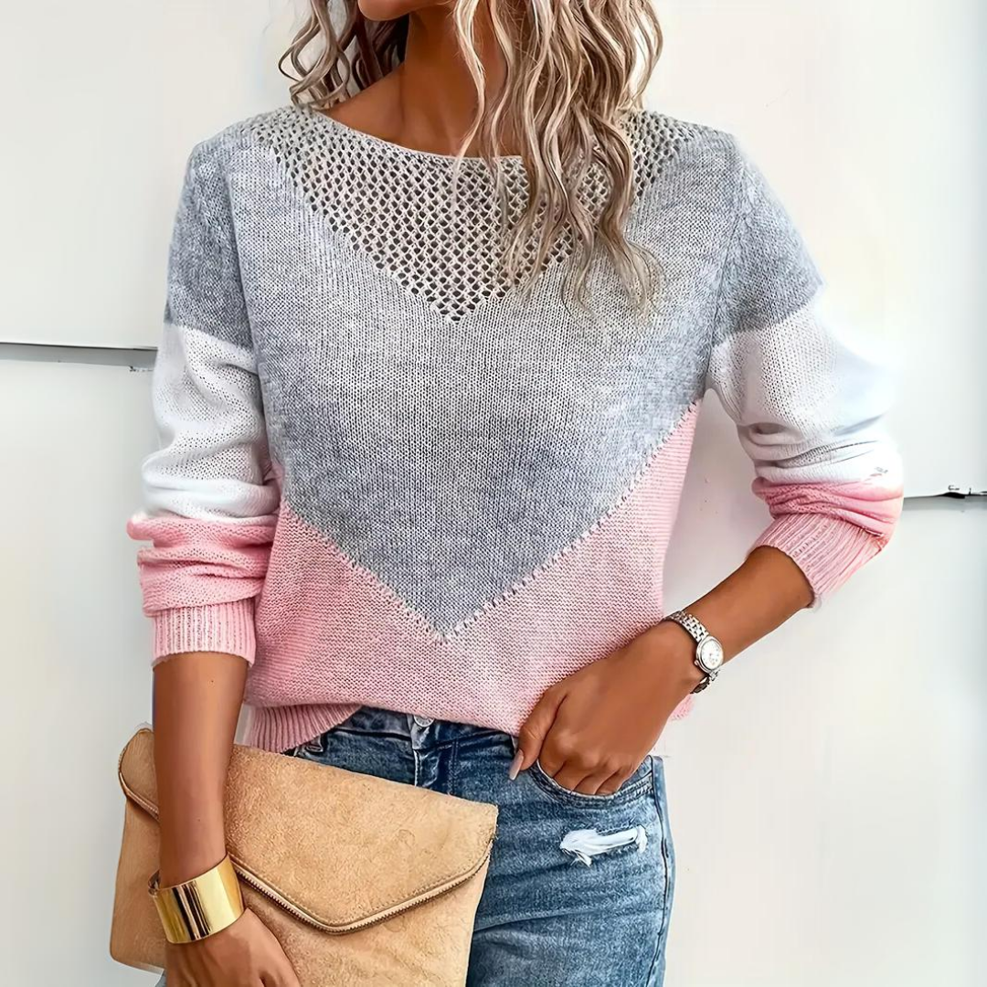 Women's Casual Loose Fit Pullover Sweater Comfortable Everyday Knit
