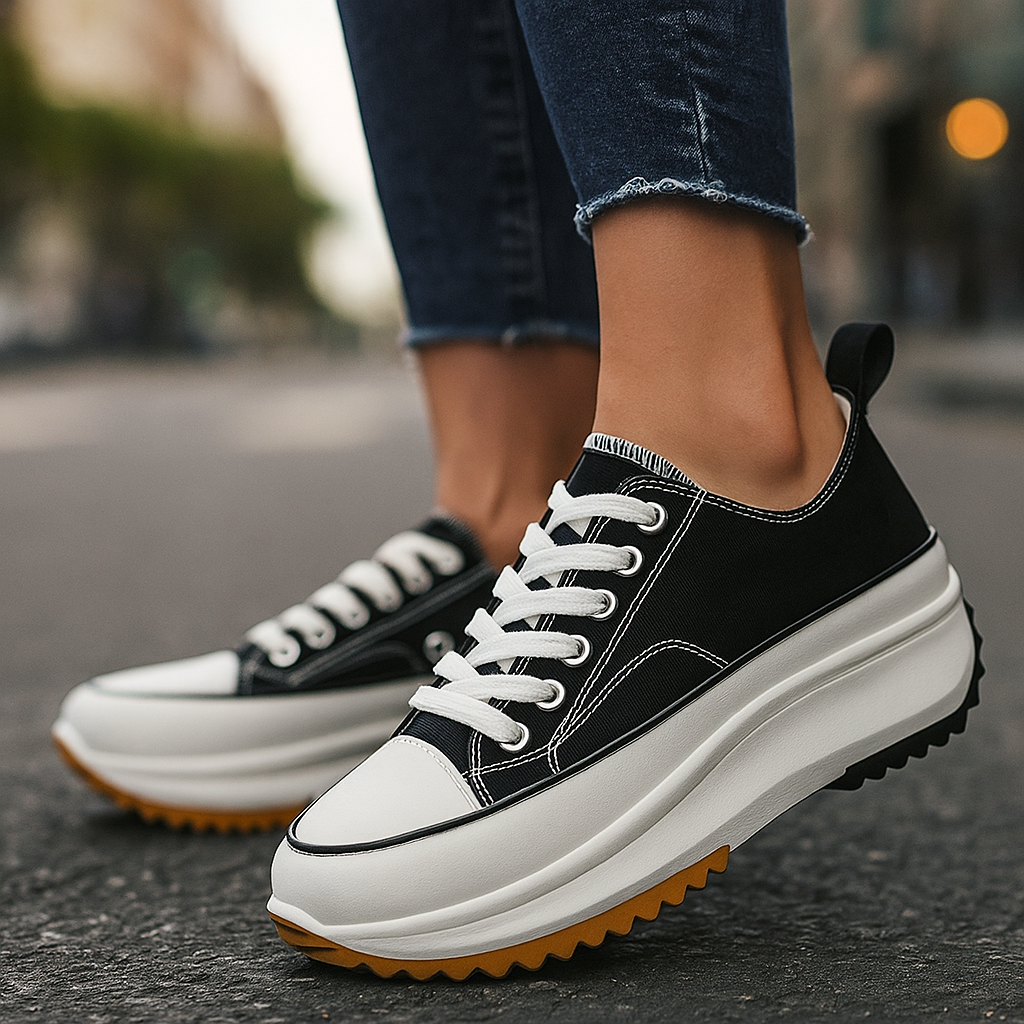 Platform Sneakers Bold Street Style Canvas Comfortable All Day Wear
