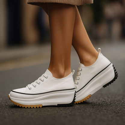 Platform Sneakers Bold Street Style Canvas Comfortable All Day Wear